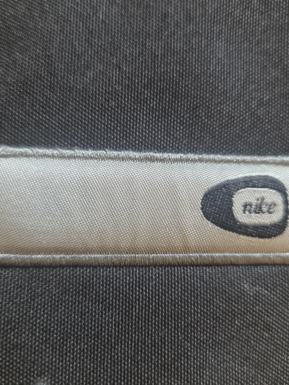 Nike Black Drawstring-Top Backpack with Front Zip Pocket